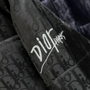 Replica Dior Winter Down Jacket Black Monogram Reps - RepLuxe