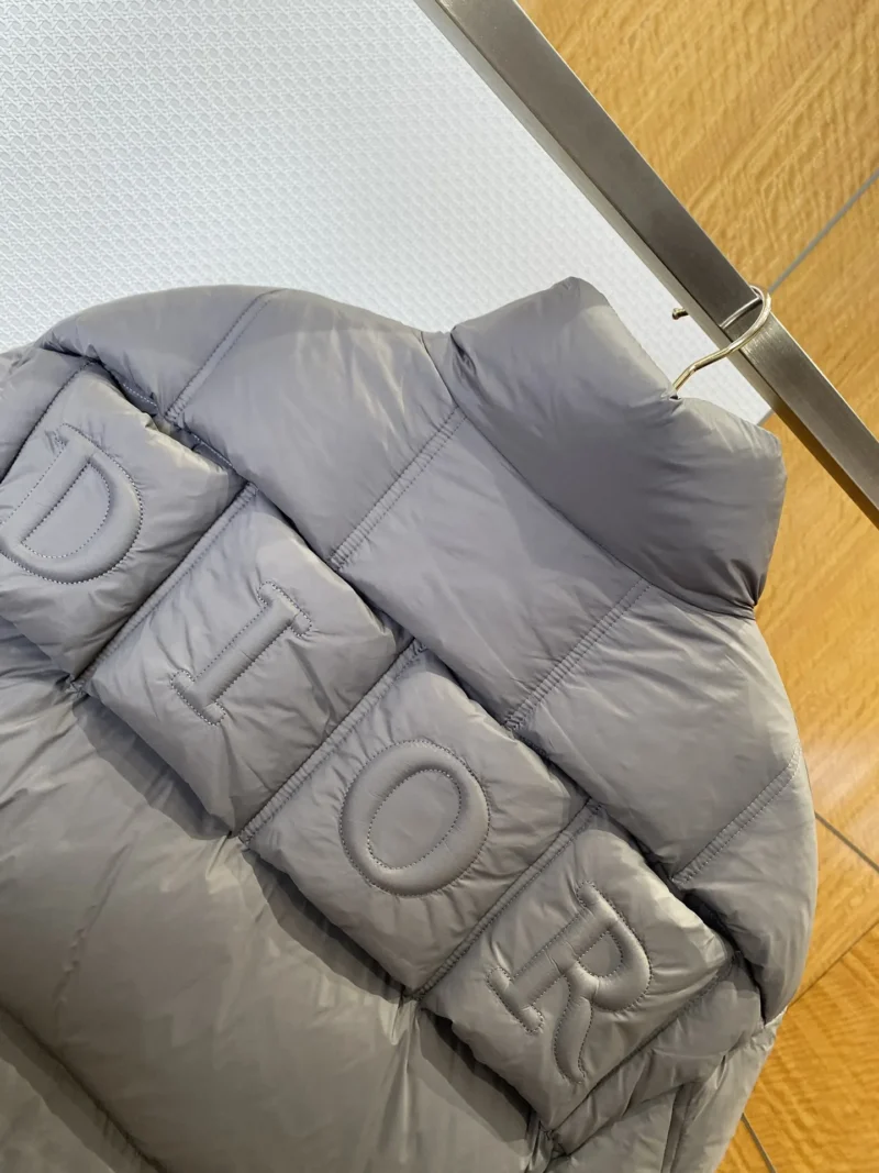 Replica Dior Stand Collar Down Jacket Gray Reps - RepLuxe