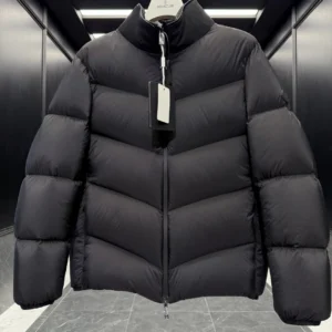 Replica Moncler Forez Down Jacket Black Hooded Reps - RepLuxe