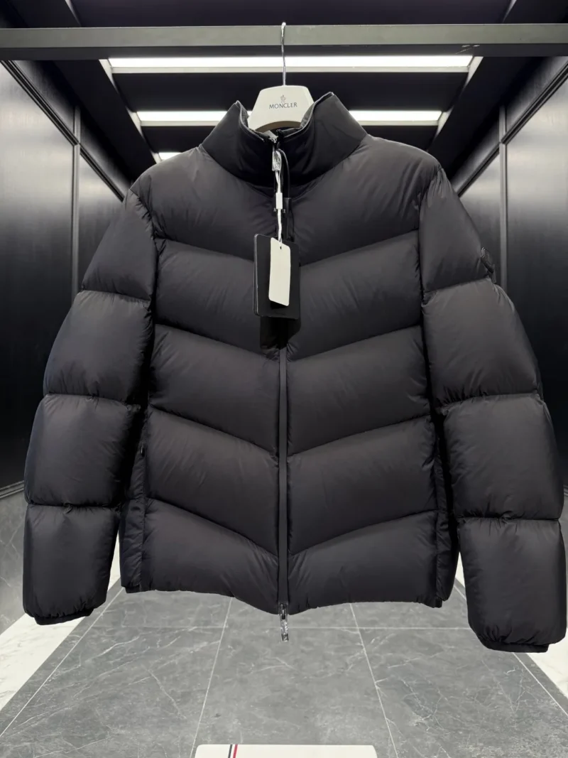 Replica Moncler Forez Down Jacket Black Hooded Reps - RepLuxe