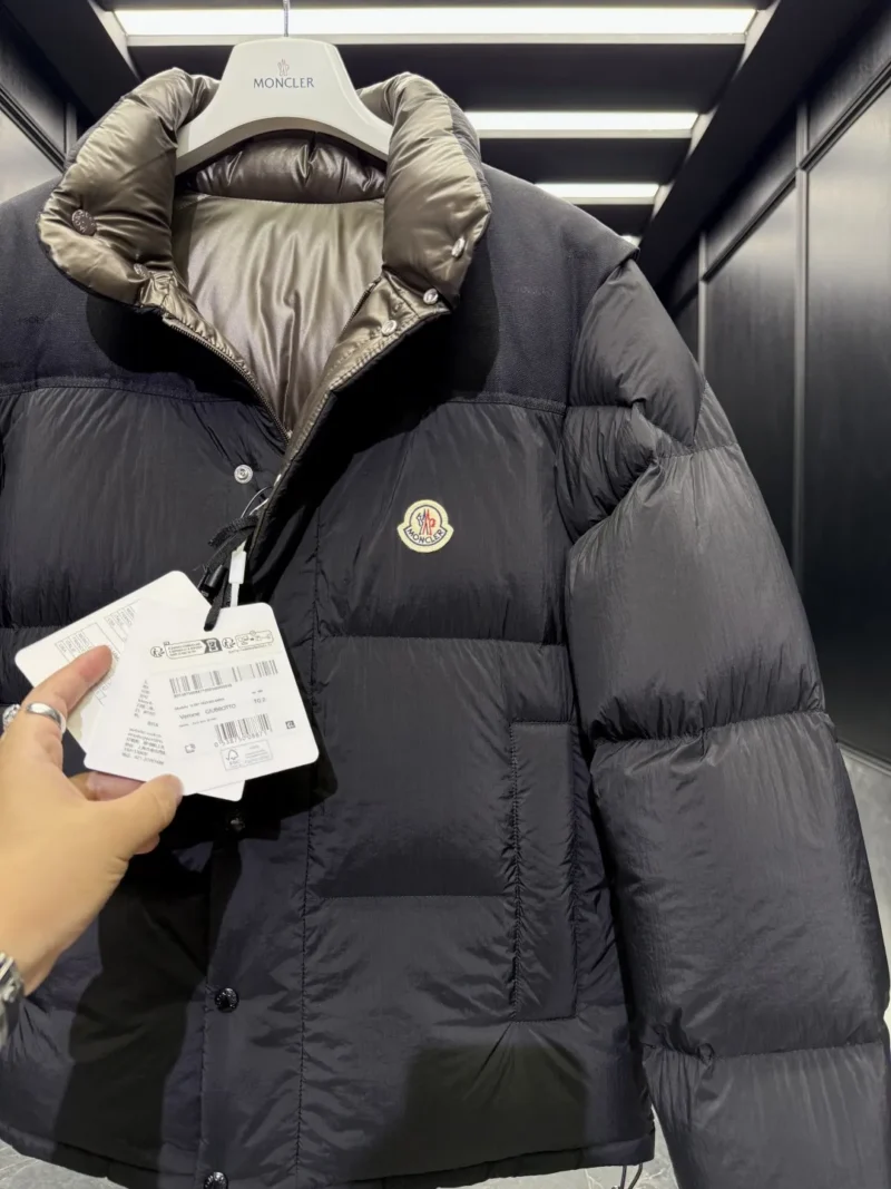 Replica Moncler Verone Reversible Down Jacket Black Reps - RepLuxe
