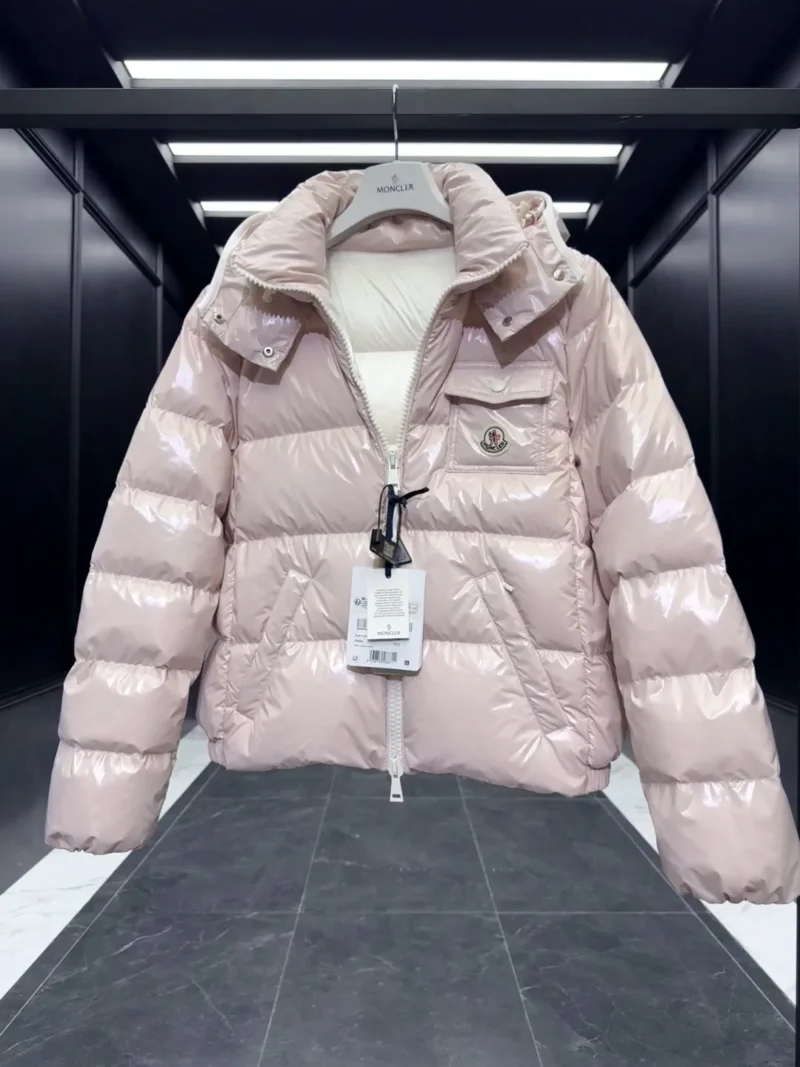 Replica Moncler Andro Short Down Jacket Pink Casual Reps - RepLuxe