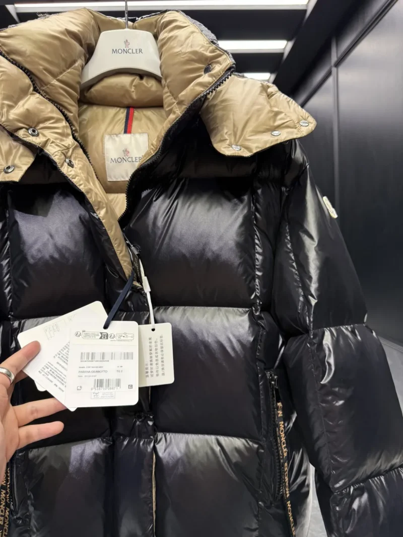 Replica Moncler Parana Black Glossy Jacket Reps - RepLuxe