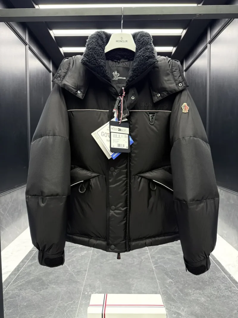 Replica Moncler Grenoble Albiez Down Jacket Black Casual Reps - RepLuxe