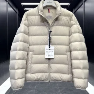 Replica Moncler Baudinet Down Jacket Ivory Short Reps - RepLuxe