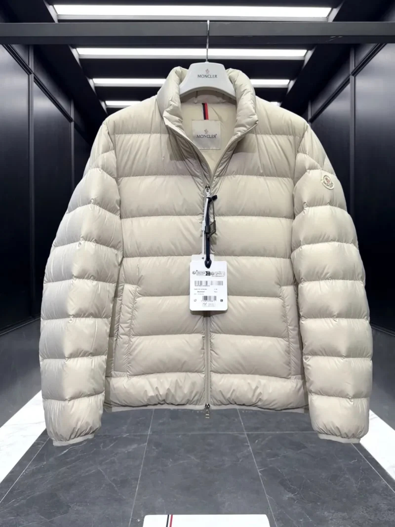 Replica Moncler Baudinet Down Jacket Ivory Short Reps - RepLuxe