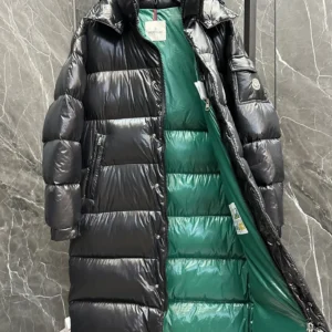 Replica Moncler Hanoverian Long Down Jacket Black Reps - RepLuxe