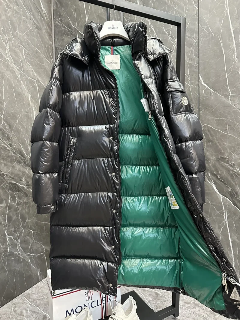 Replica Moncler Hanoverian Long Down Jacket Black Reps - RepLuxe