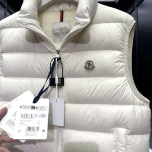 Replica Moncler Contrin Down Vest Beige Regular Reps - RepLuxe