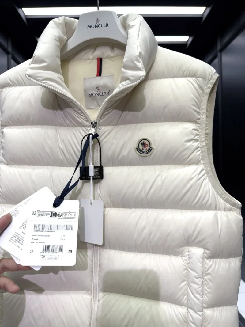 Replica Moncler Contrin Down Vest Beige Regular Reps - RepLuxe