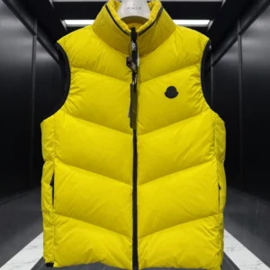 Replica Moncler Guersac Quilted Vest Yellow Sleeveless Reps - RepLuxe