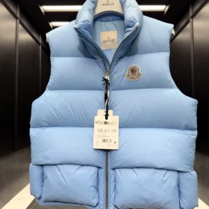 Replica Moncler Christopher Raxxy Down Vest Light Blue Reps - RepLuxe