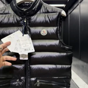 Replica Moncler Gui Vest Black Lightweight Design Reps - RepLuxe