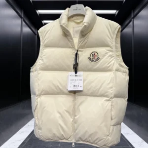 Replica Moncler Almaz Down Vest Cream Quilted Reps - RepLuxe