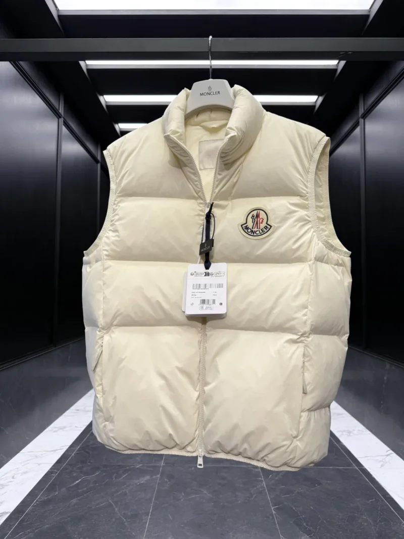 Replica Moncler Almaz Down Vest Cream Quilted Reps - RepLuxe