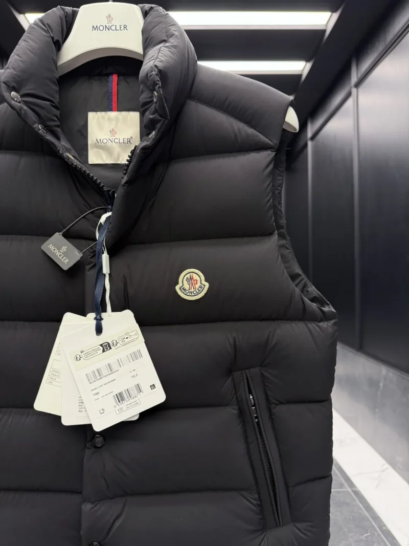 Replica Moncler Tibb Vest Black Matte Finish Reps - RepLuxe