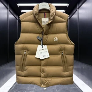 Replica Moncler Tibb Vest Khaki Quilted Style Reps - RepLuxe