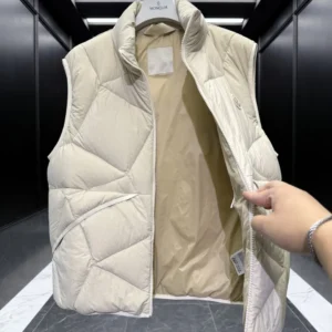 Replica Moncler Vendavel Quilted Vest Beige Men Reps - RepLuxe