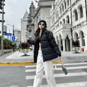 Replica LOUIS VUITTON SS22 Monogram Puffer Jacket Black Reps - RepLuxe