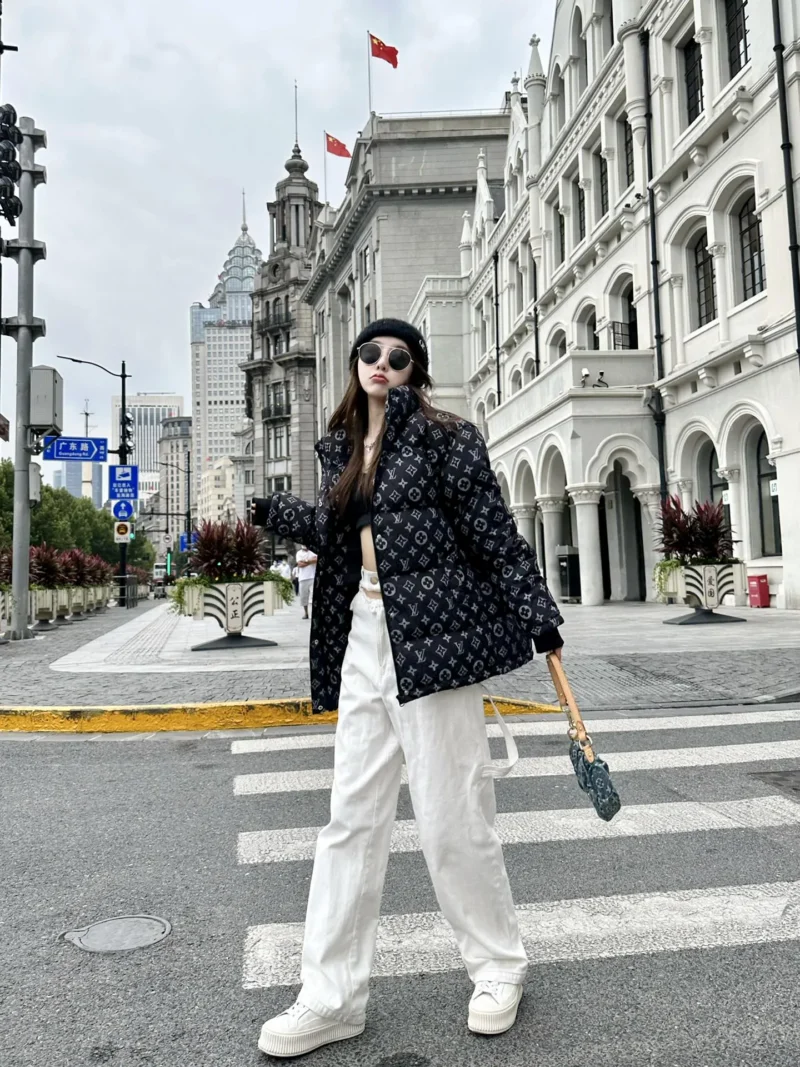 Replica LOUIS VUITTON SS22 Monogram Puffer Jacket Black Reps - RepLuxe