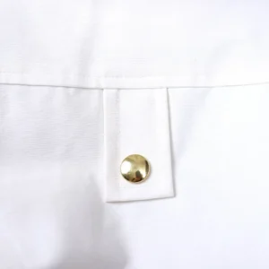 Replica Moose Knuckles Gold Scissor Down Jacket White Reps - RepLuxe