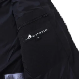 Replica Moose Knuckles Vest Black Quilted Style Reps - RepLuxe