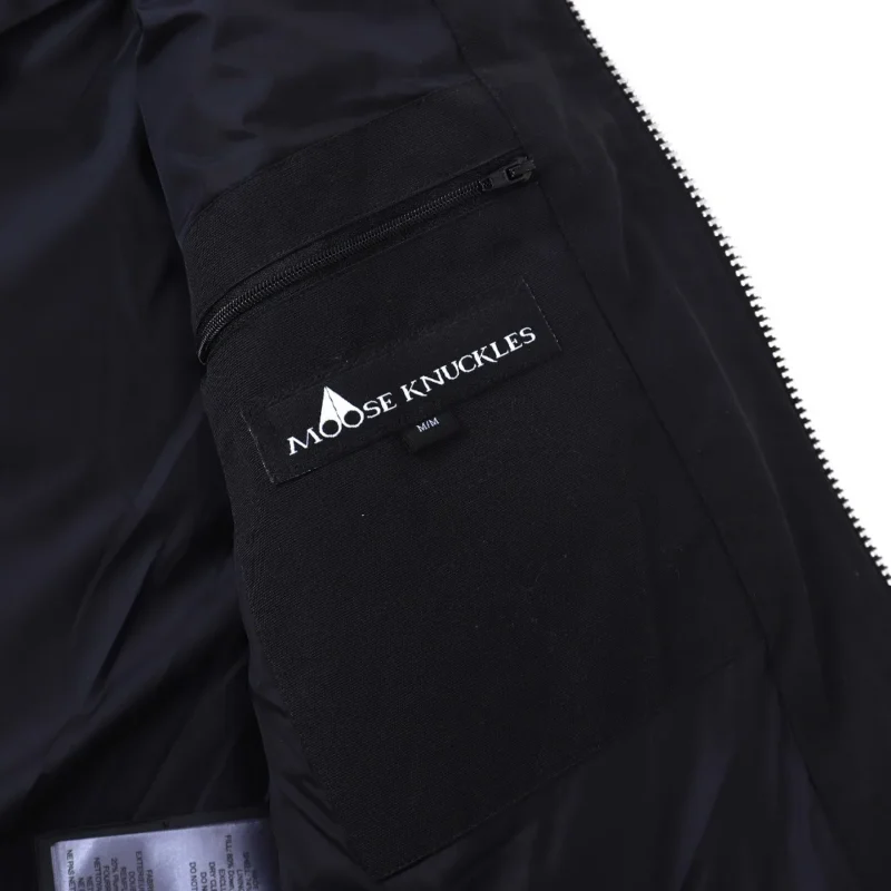 Replica Moose Knuckles Vest Black Quilted Style Reps - RepLuxe