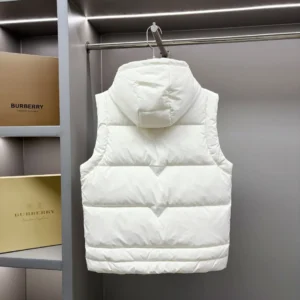 Replica Prada Hooded Down Vest White Quilted Reps - RepLuxe