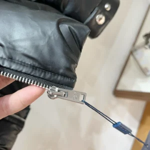 Replica Prada P500 Black Down Jacket Hooded Reps - RepLuxe