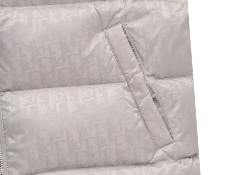 Replica Dior Limited Edition Classic Monogram Down Vest Grey Reps - RepLuxe