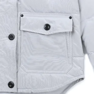 Replica Moose Knuckles Scissor 04 Short Jacket White Reps - RepLuxe