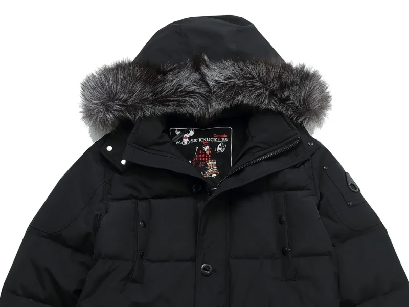 Replica Moose Knuckles Scissor 07 Down Jacket Black Reps - RepLuxe