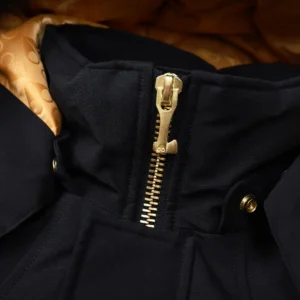Replica Moose Knuckles 01 Gold Scissor Down Jacket Black Reps - RepLuxe