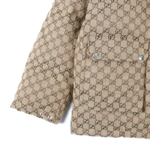 Replica Gucci x The North Face Down Jacket Beige Monogram Reps - RepLuxe