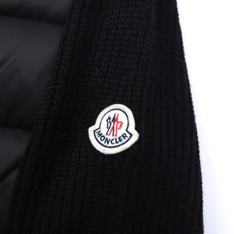 Replica Moncler M30 Knit Down Jacket Black Women Reps - RepLuxe