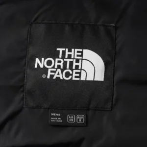 Replica The North Face Zebra Down Jacket Black White Reps - RepLuxe