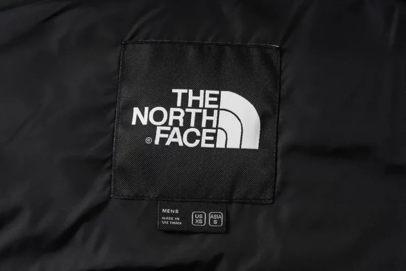 Replica The North Face Zebra Down Jacket Black White Reps - RepLuxe