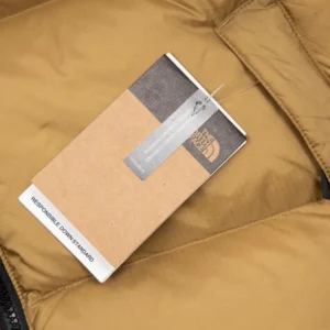 Replica The North Face 1996 Nuptse Jacket Beige Black Reps - RepLuxe