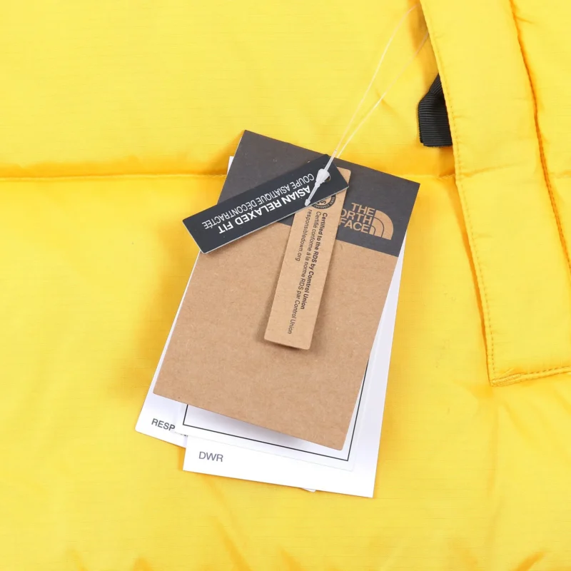 Replica The North Face 1996 Nuptse Vest Yellow Black Reps - RepLuxe