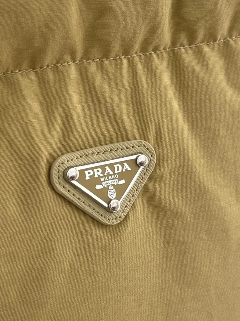 Replica Prada 25Ss Down Vest Camel Classic Style Reps - RepLuxe