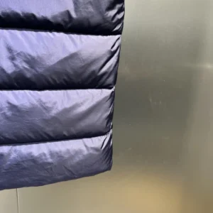 Replica Prada Minimalist Down Vest Blue Stand Collar Reps - RepLuxe