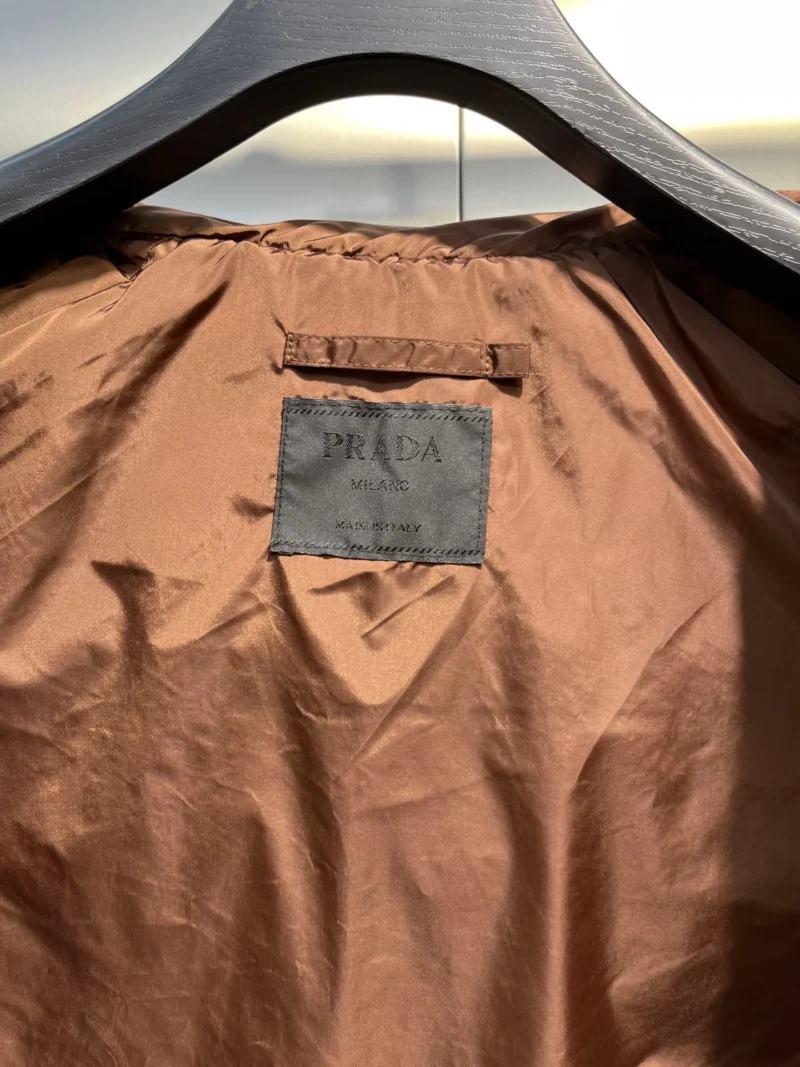 Replica Prada Minimalist Down Vest Brown Classic Reps - RepLuxe