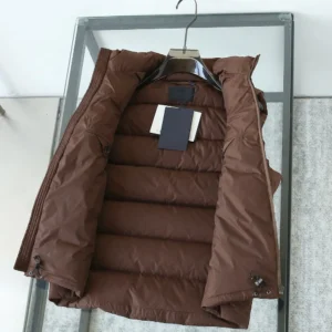 Replica Prada Re-Nylon Down Vest Cocoa Brown Reps - RepLuxe