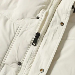 Replica Prada Letter Down Jacket White Unisex Reps - RepLuxe