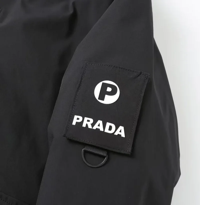Replica Prada Hooded Down Jacket White Unisex Reps - RepLuxe