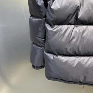 Replica Prada Down Jacket Black Detachable Hood Reps - RepLuxe