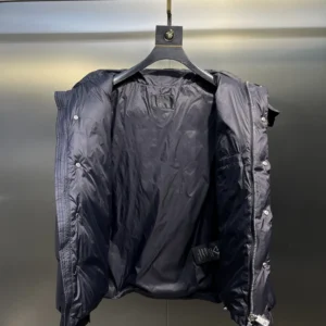 Replica Prada Down Jacket Grey Hooded Style Reps - RepLuxe