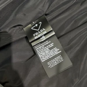 Replica Prada Down Jacket Grey Stand Collar Style Reps - RepLuxe