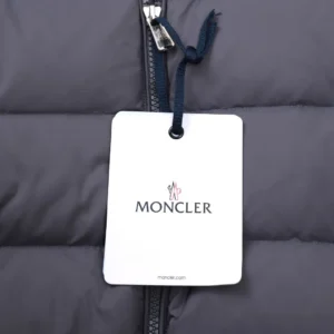 Replica Moncler Knit Down Jacket Grey Stand Collar Reps - RepLuxe
