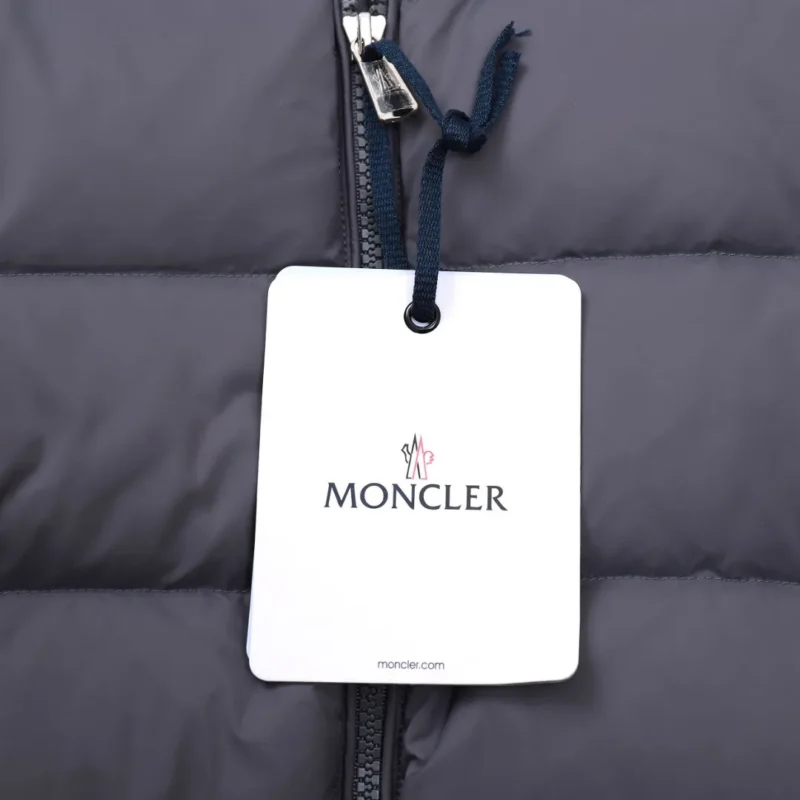 Replica Moncler Knit Down Jacket Grey Stand Collar Reps - RepLuxe